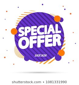 Special Offer, sale banner design template, discount app icon, vector illustration