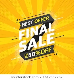Gray sale banner template design on yellow abstract background. Beautiful design. Final Sale Special Offer. Upto 50 percent off. Vector illustration.