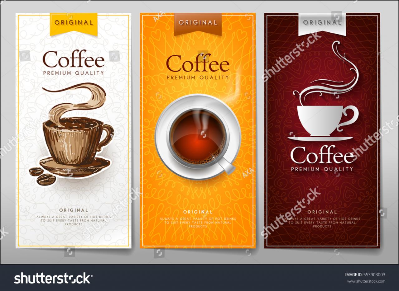 Set creative menus for hot drinks in a different style. Color menu for restaurant or cafe.