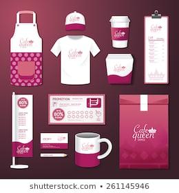 Vector restaurant cafe set flyer, menu, package, t-shirt, cap, uniform design/ layout set of corporate identity template.