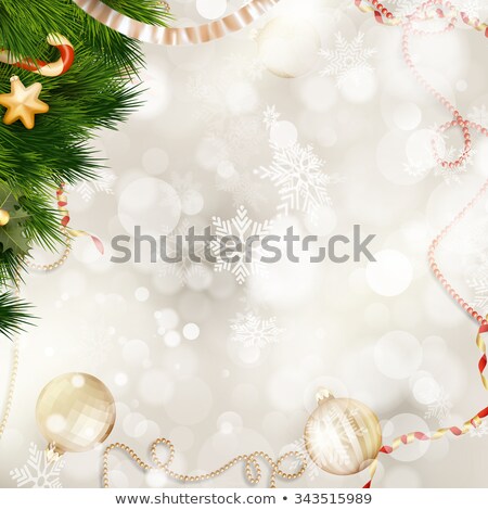 Christmas background with golden baubles. EPS 10 vector file included