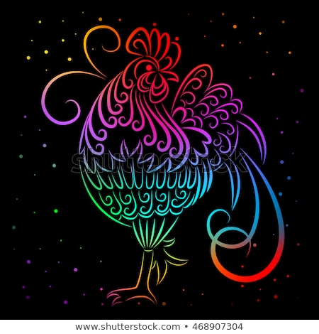 New year bacrground. 2017 new symbol, the rooster.