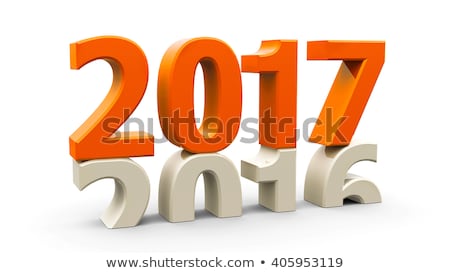 2016-2017 change represents the new year 2017, three-dimensional rendering, 3D illustration