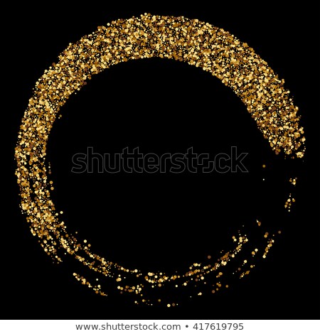 Golden splashes on black background