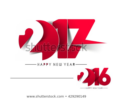 Happy new year 2017 or 2016 Text Design vector