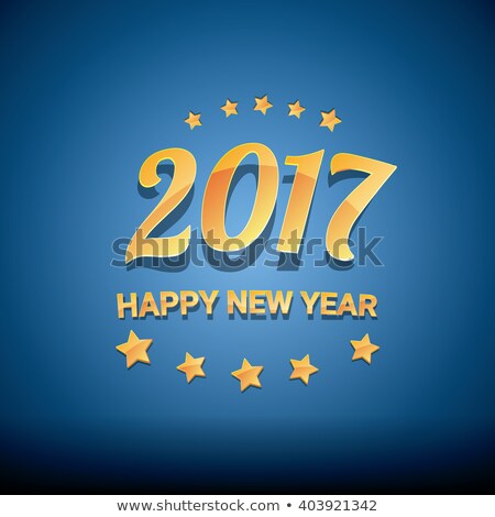 happy new year 2017. happy chinese new year 2017 on creative blue background
