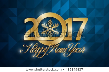 Happy New 2017 Year greeting card. Vector illustration.Wallpaper.