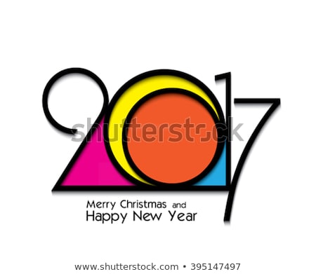 2017 new year creative design on white background for your greetings card, flyers, invitation, posters, brochure, banners, calendar