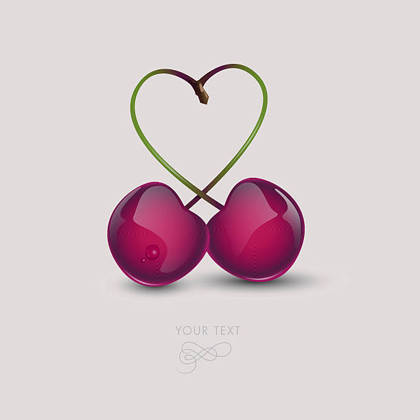 Cherry mô hình trái tim dễ Vector có sẵn miễn phí bản quyền 1095101987   Shutterstock