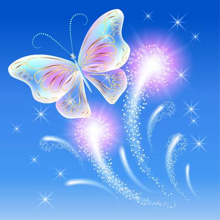 Công cụ đồ họa hoạt hình con bướm xanh xinh đẹp PSD Tải xuống miễn phí Pikbest