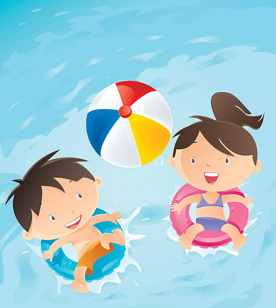 Vẽ Tay Hoạt Hình Trẻ Em Ngày Bơi Lội Minh Họa Cho Cô Bé  Công cụ đồ họa  PSD Tải xuống miễn phí  Pikbest